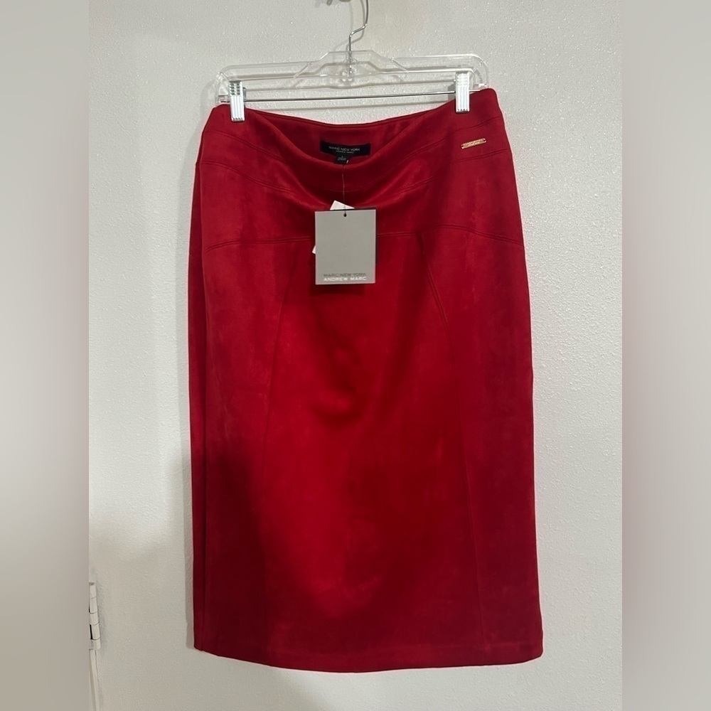 Mark New York size L Andrew Mark NWT read Holiday pin skirt business career